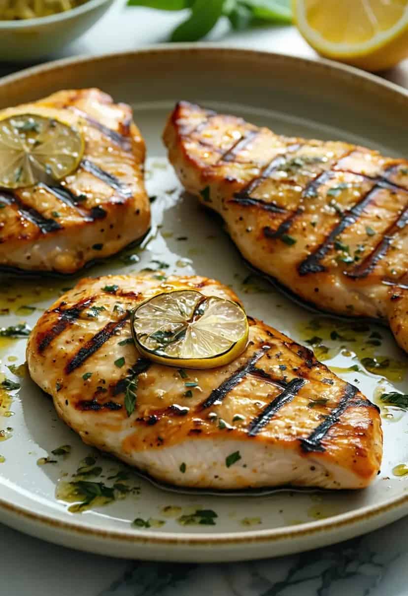 Frango Grelhado com Limão e Ervas