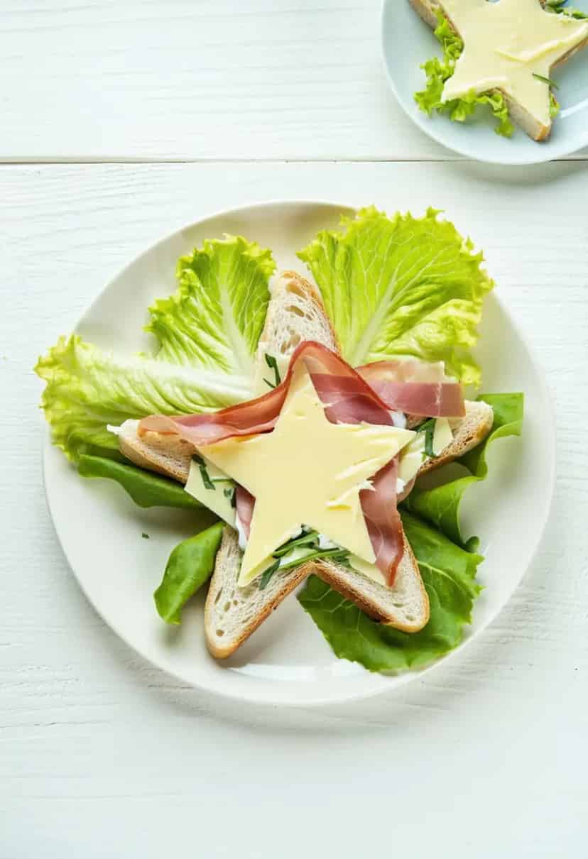 Sanduíches em Forma de Estrela Fácil