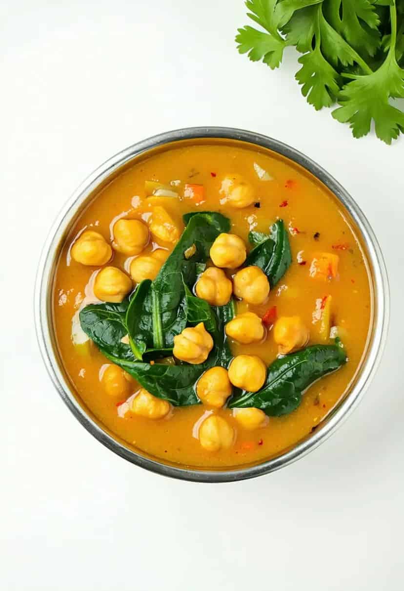 Curry Vegano de Grão-de-Bico Fácil