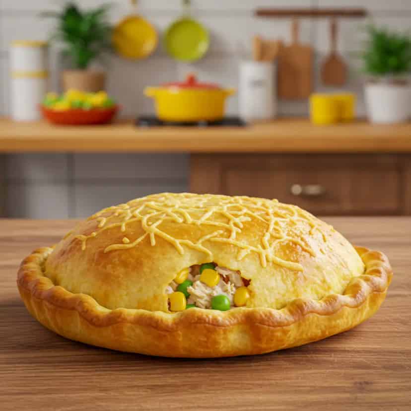 Empadão de frango delicioso