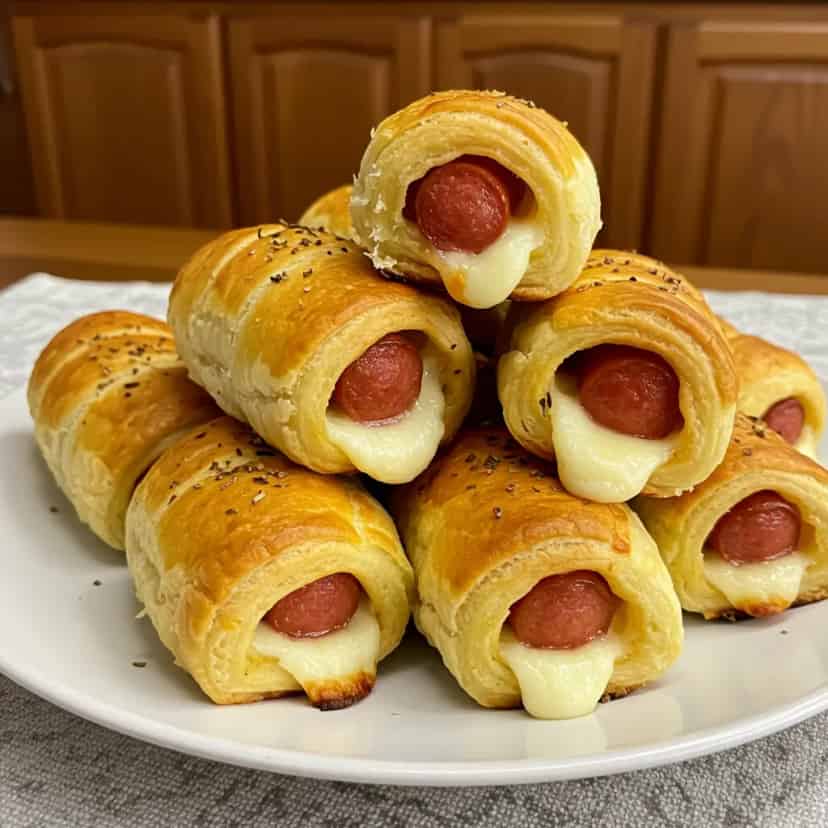 Enroladinho de salsicha de forno