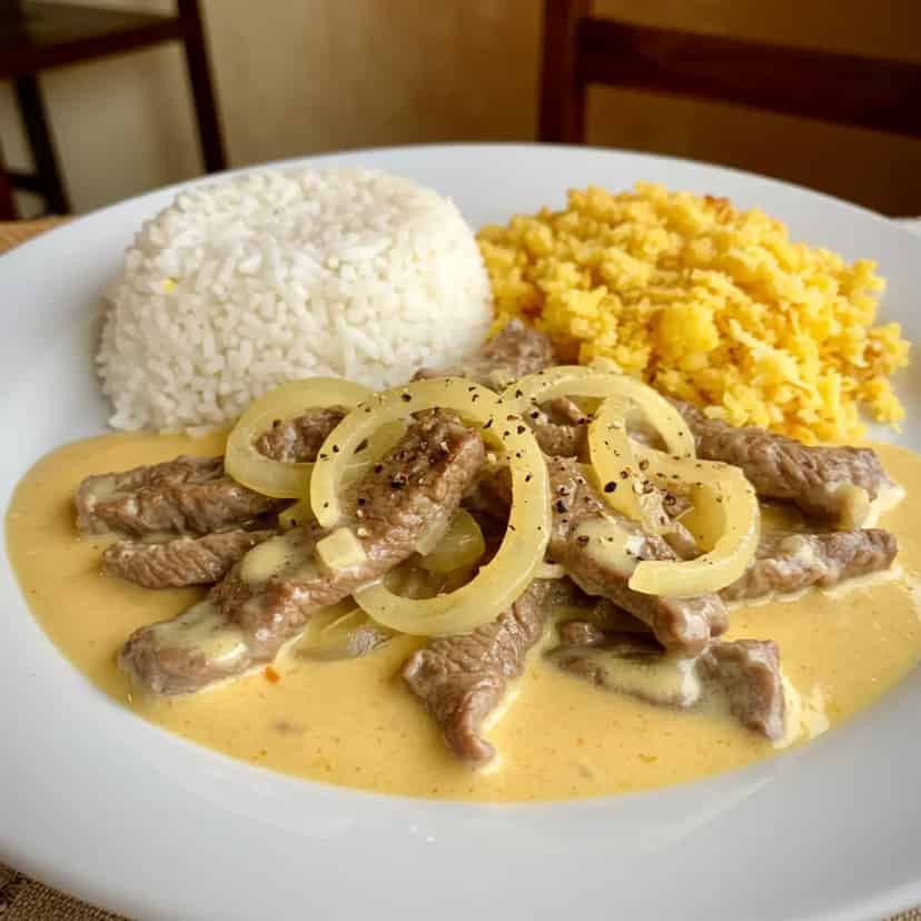 Estrogonofe de carne super simples