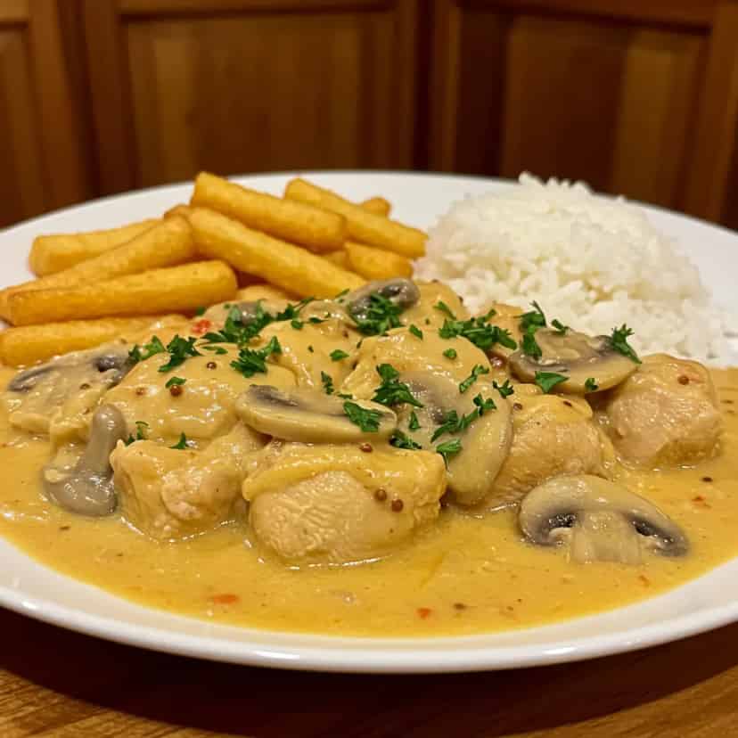 Estrogonofe de frango da Kalil