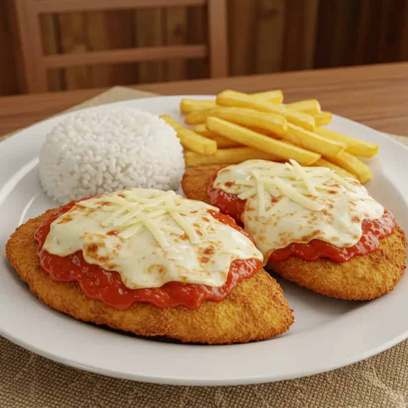 Filé de frango à parmegiana