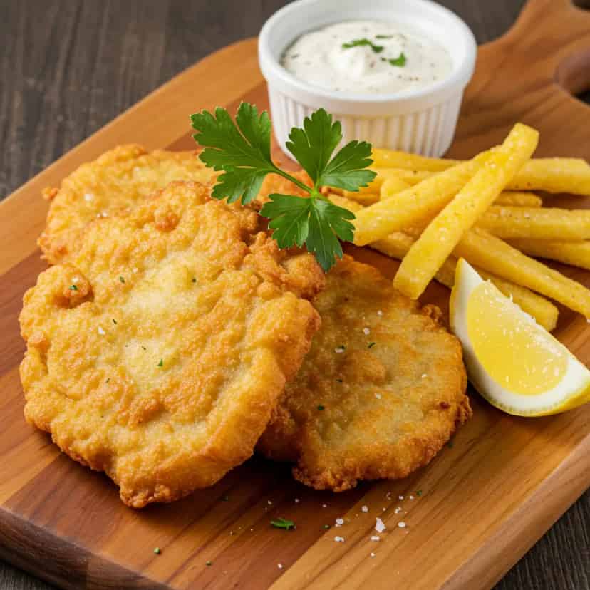 Filés de tilápia à milanesa