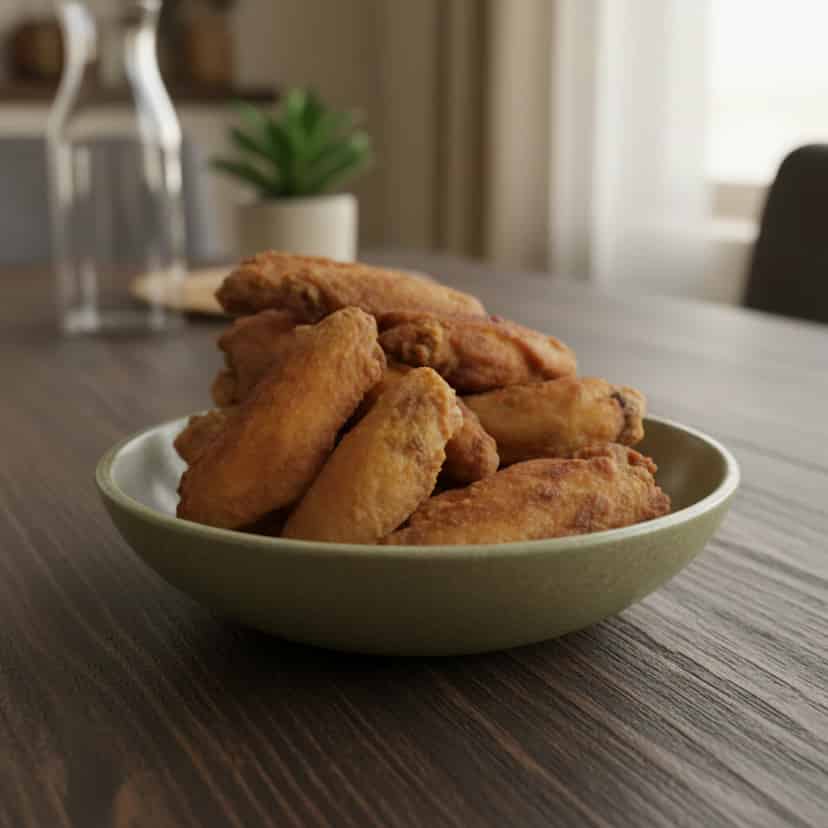 Frango frito crocante e sequinho