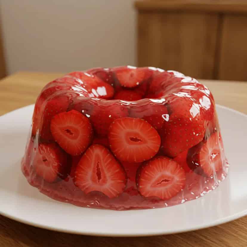 Gelatina de Morango Sem Açúcar