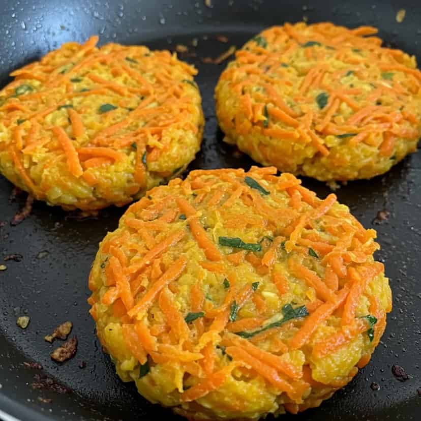 Hambúrguer de Cenoura