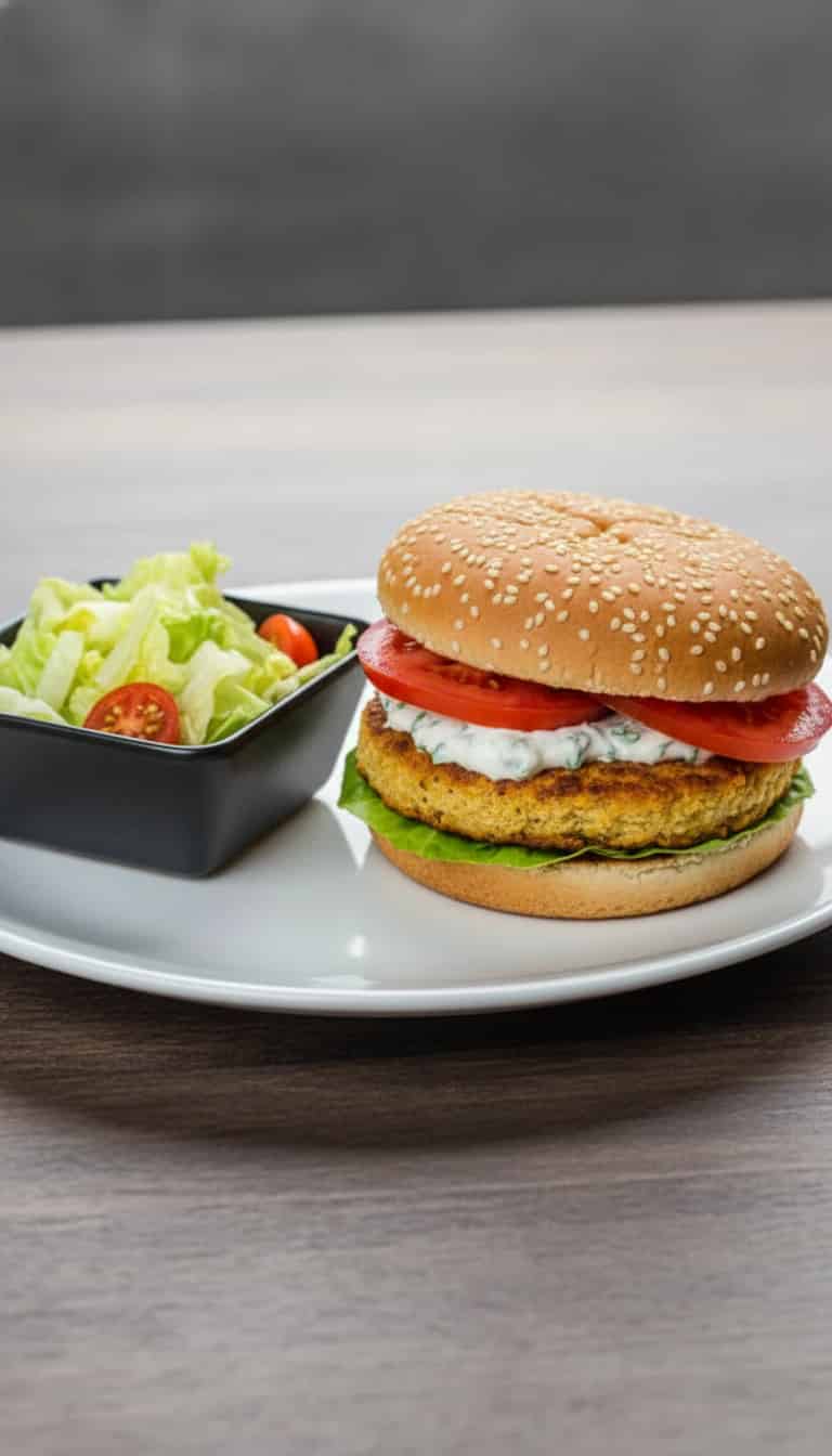 Hambúrguer de Grão-de-Bico