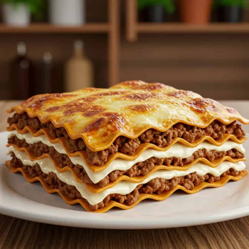 Lasanha de carne moída