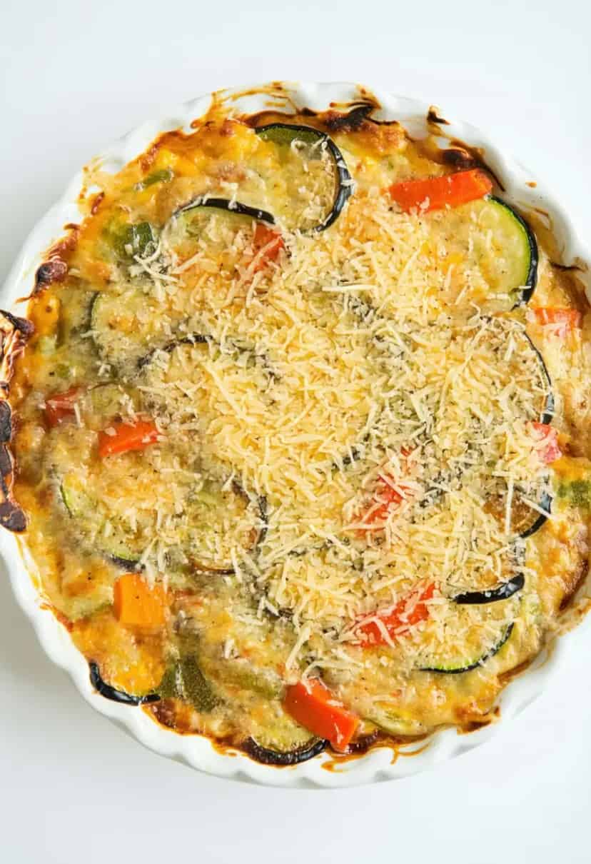 Legumes Gratinados com Queijo