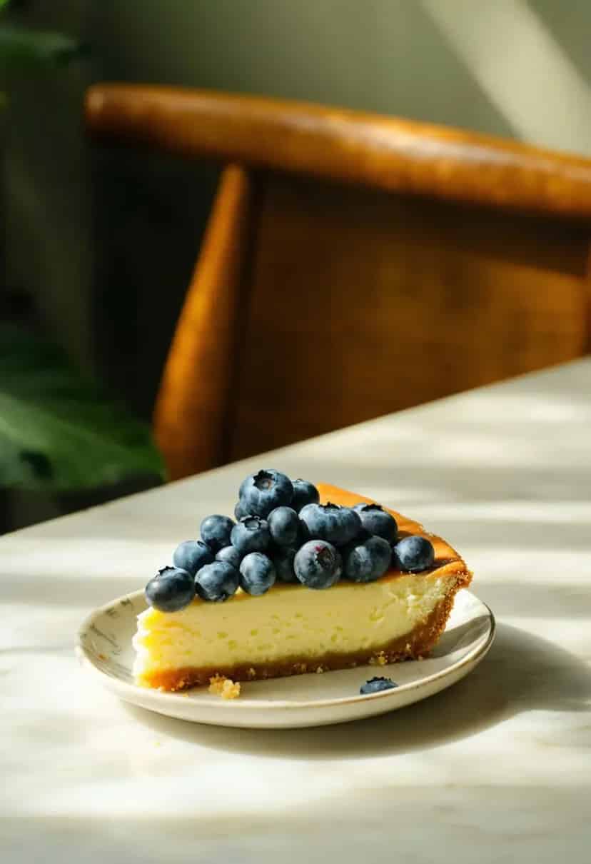 Cheesecake de Limão e Mirtilo