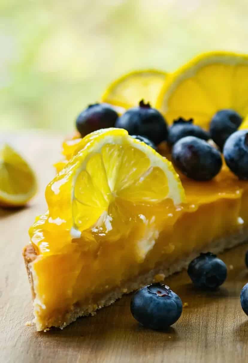 Tarte de Lima e Mirtilo