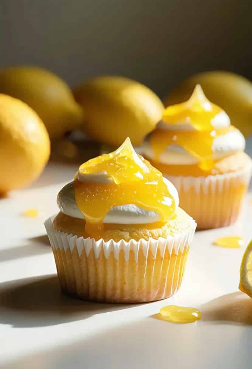 Cupcakes de Limão com Creme de Limão