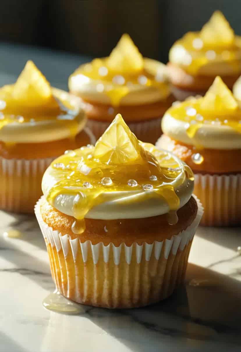 Cupcakes com Cobertura de Limão