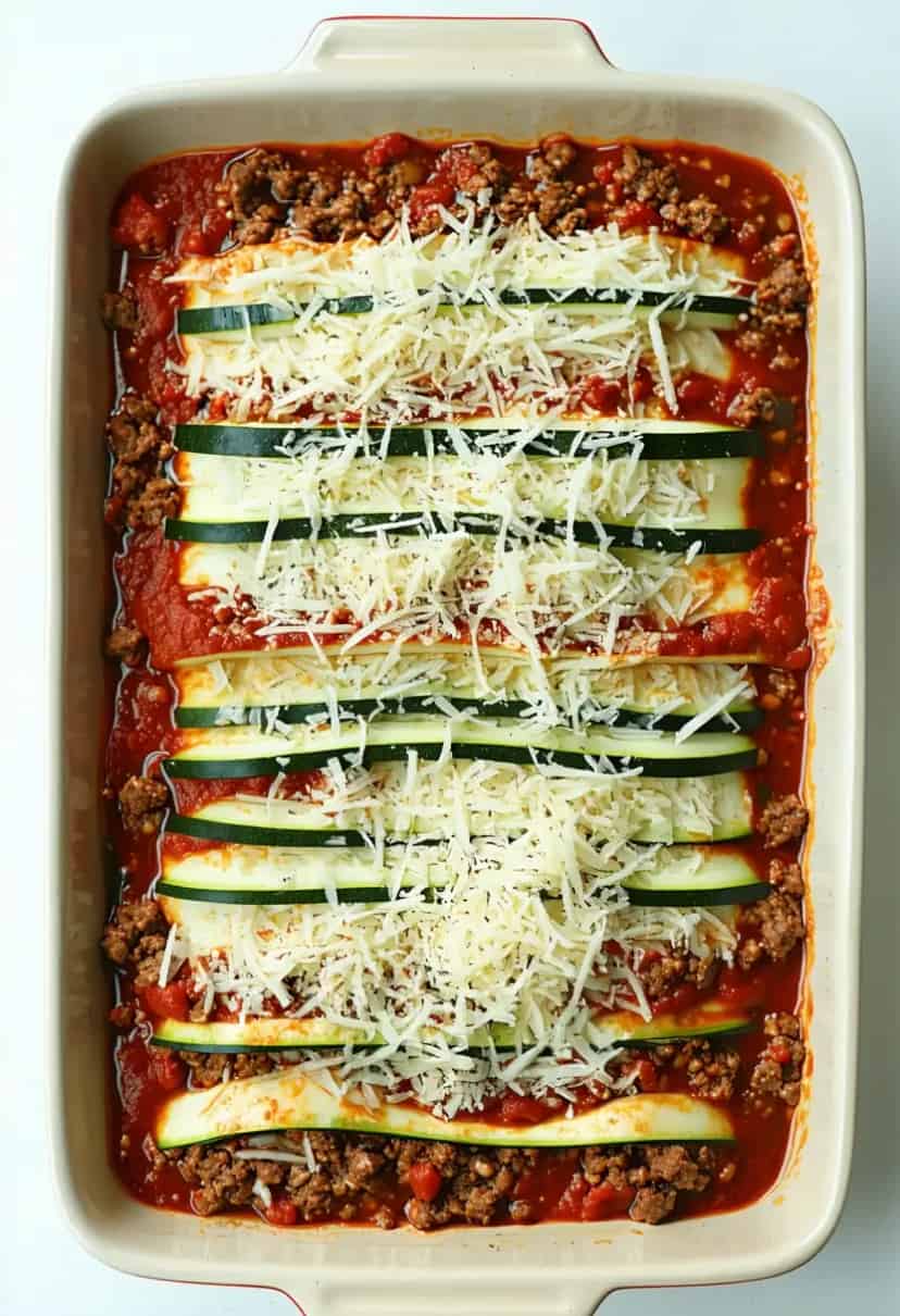 Lasanha de Abobrinha Low Carb