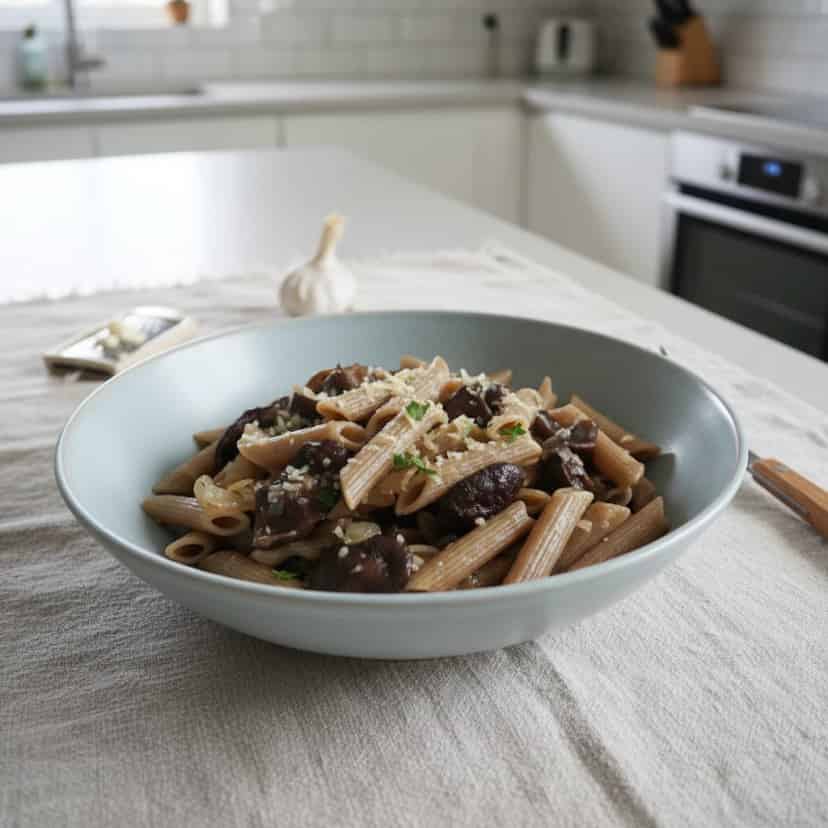 Macarrão com molho funghi secci