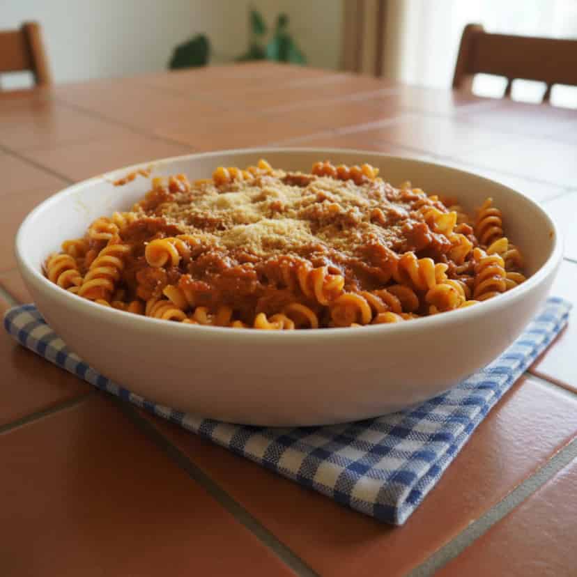 Macarrão com sardinha