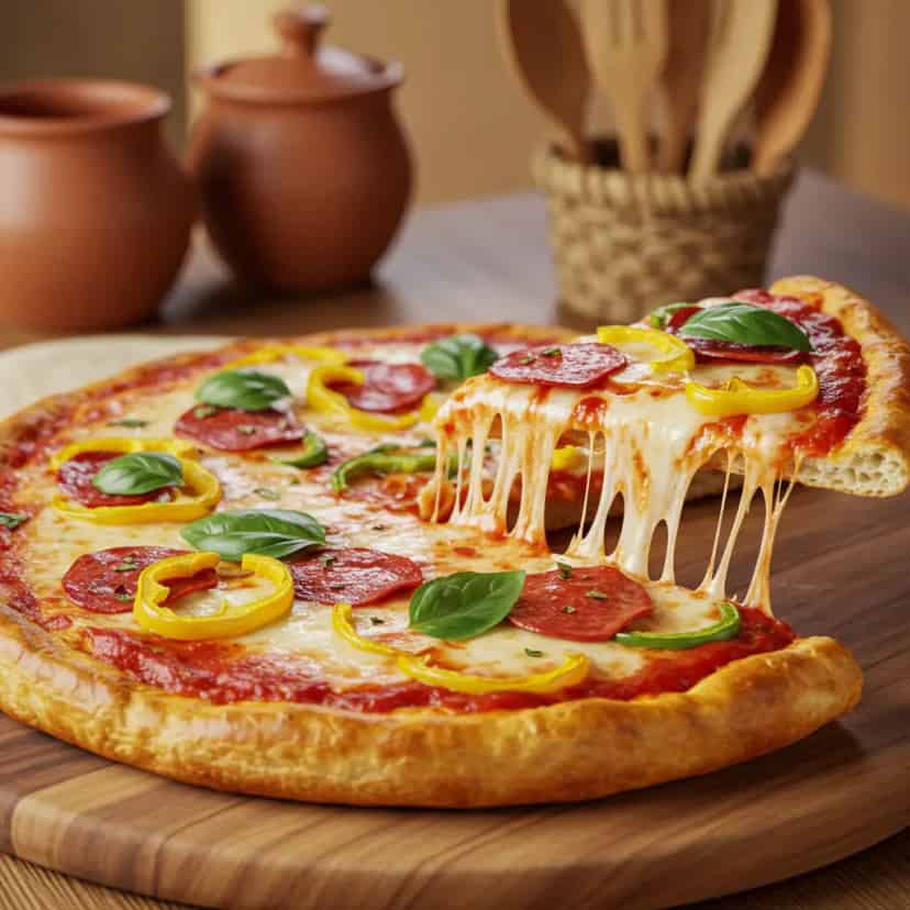 Massa básica para pizza caseira