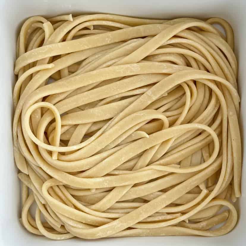 Massa de macarrão caseiro