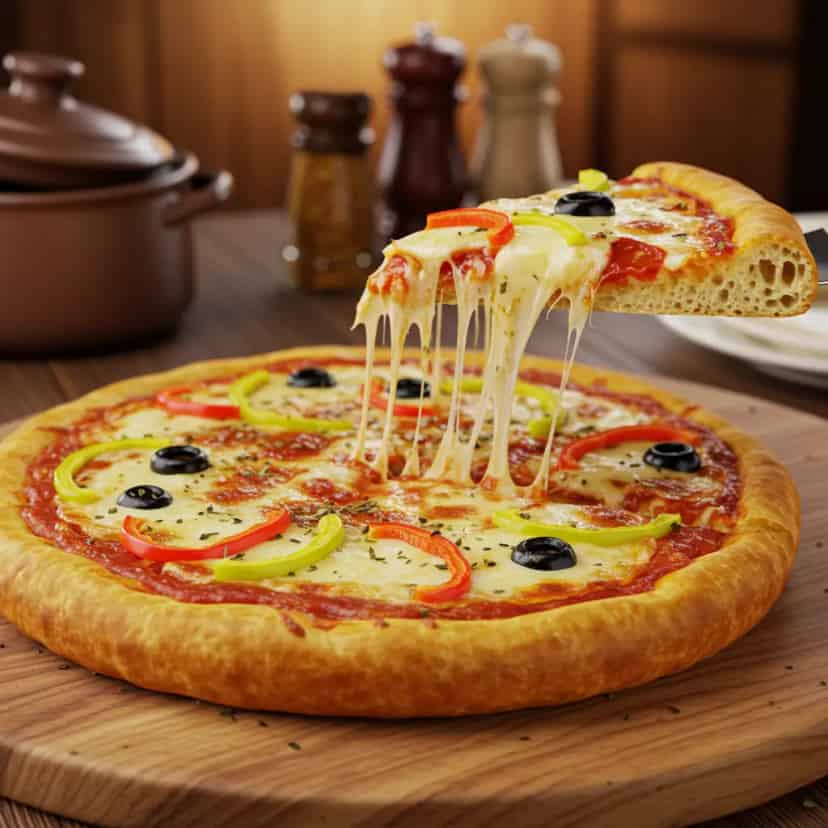 Massa para pizza macia e super simples