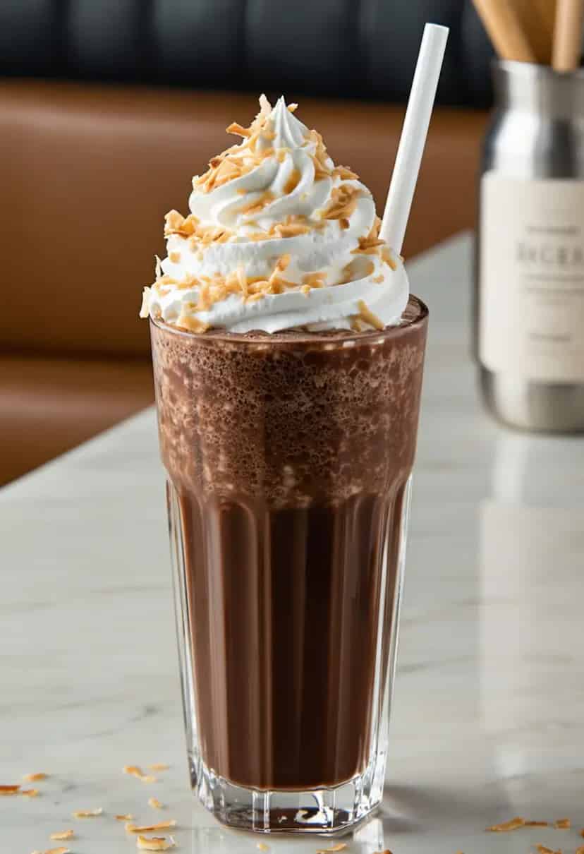 Milkshake de Coco e Chocolate