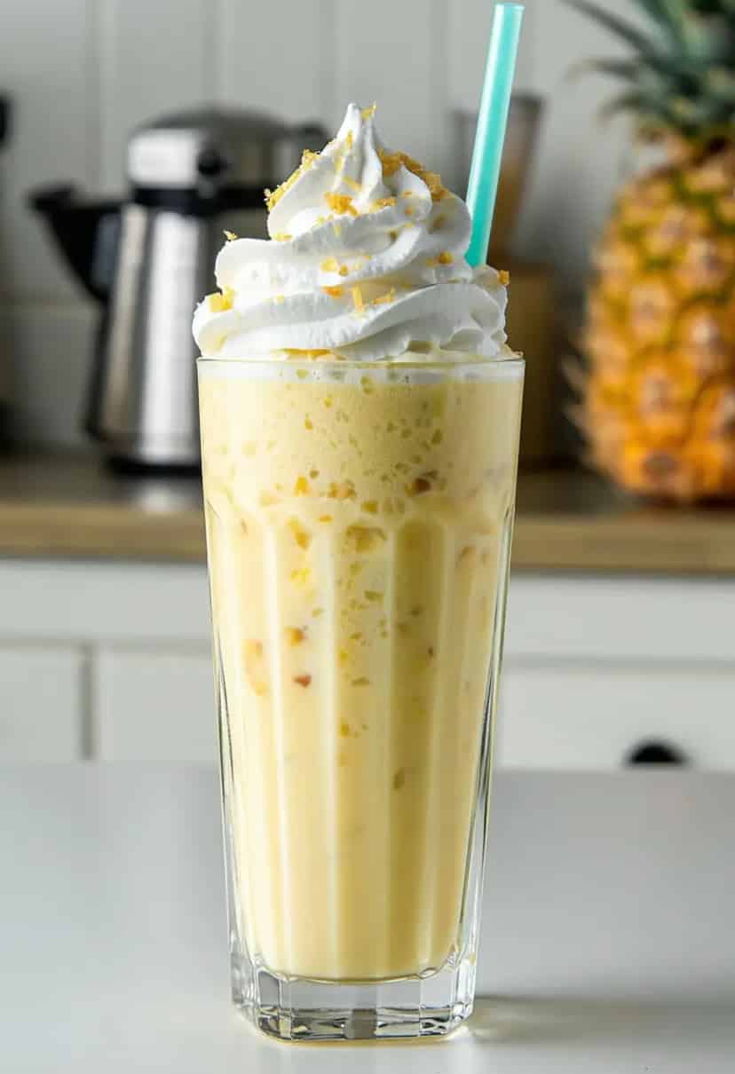 Milkshake de Gelatina com Abacaxi