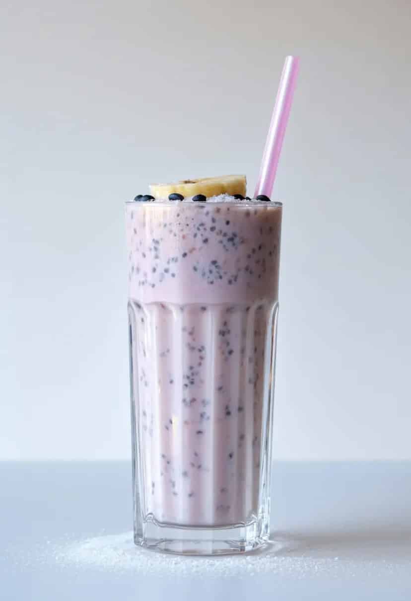 Milkshake de Iogurte com Chia