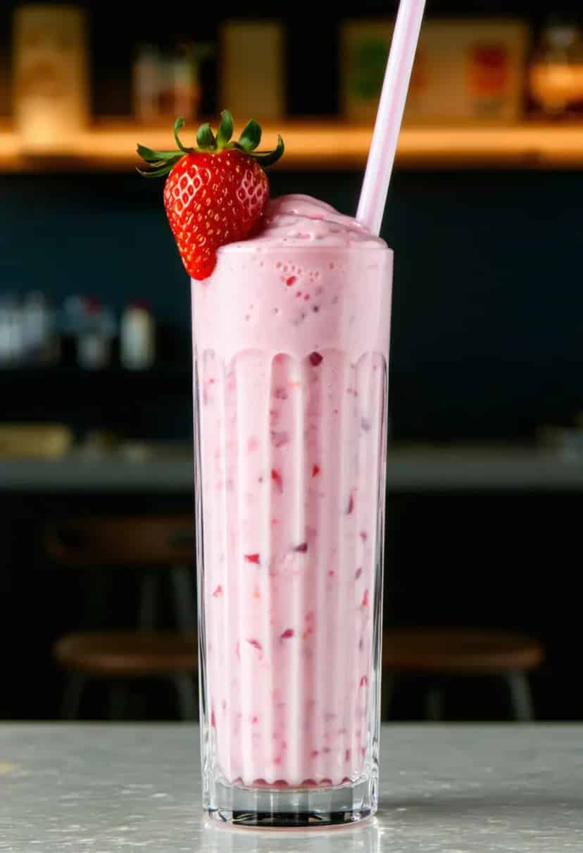 Milkshake de Morango Vegano
