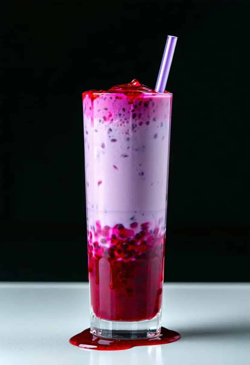 Milkshake de Pitaya com Geleia
