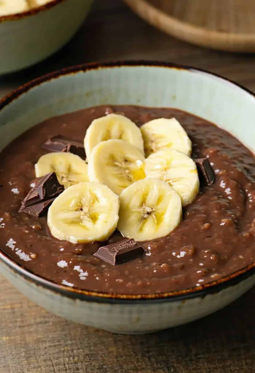 Mingau de Aveia com Chocolate