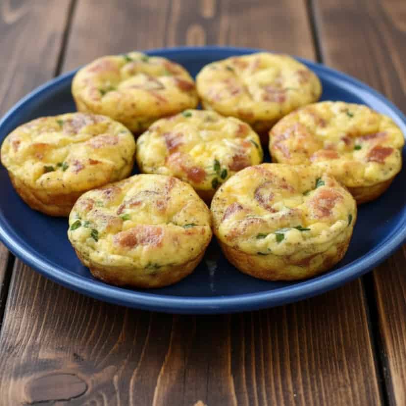 Muffins de Ovo com Bacon