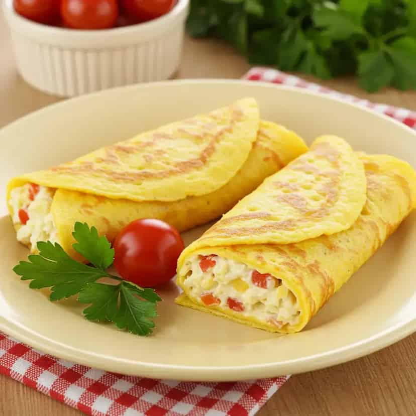 Omelete Brasileira de Peru Defumado