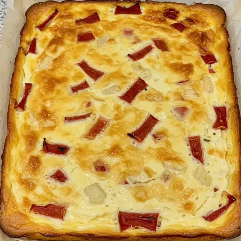 Omelete de atum fácil assado
