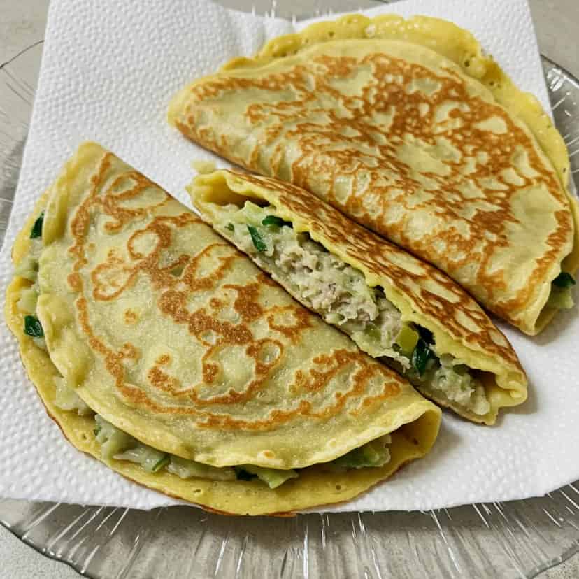 Omelete de Carne-Seca com Queijo