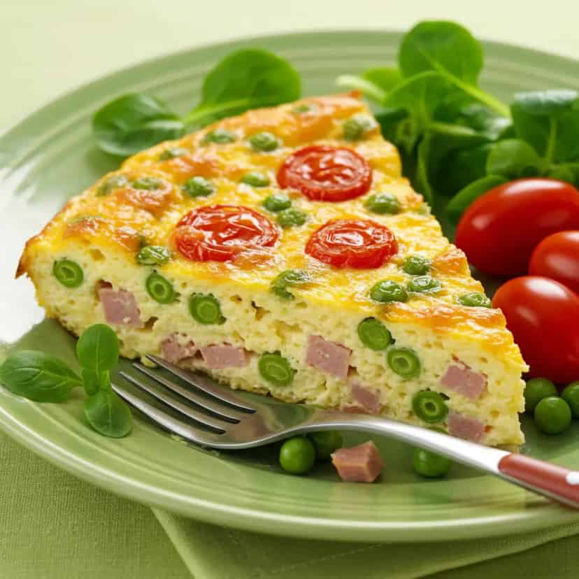 Omelete de Jiló com Ervilha