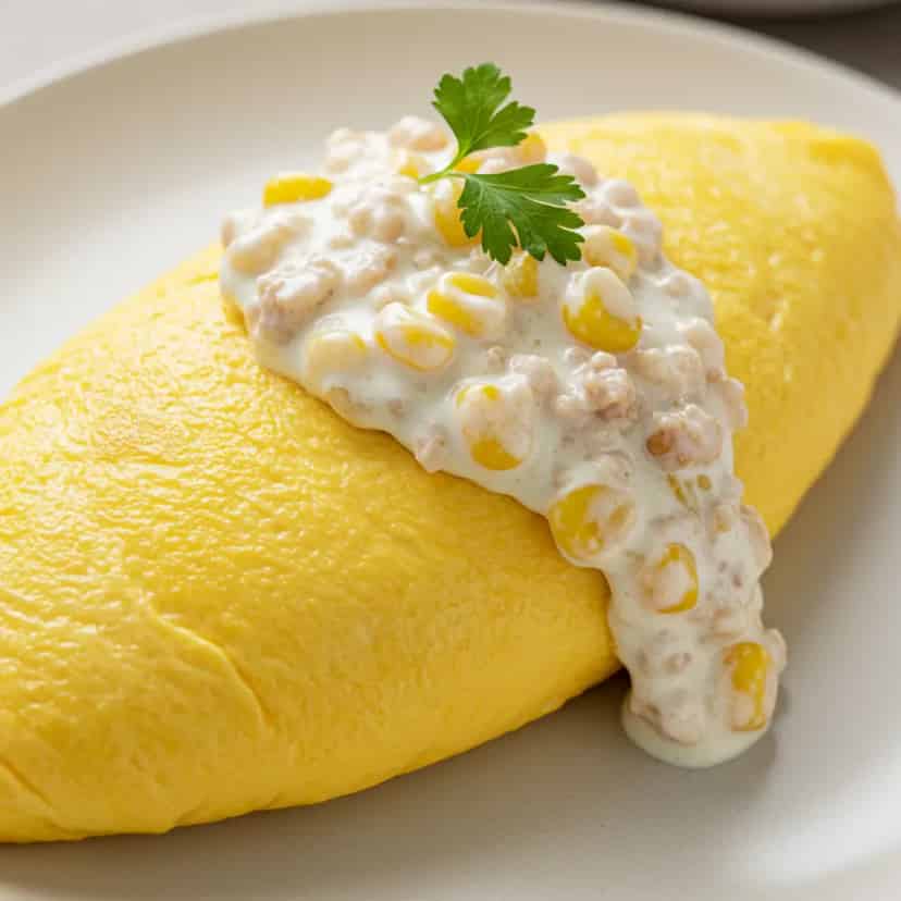 Omelete de Tapioca com Carne Moída