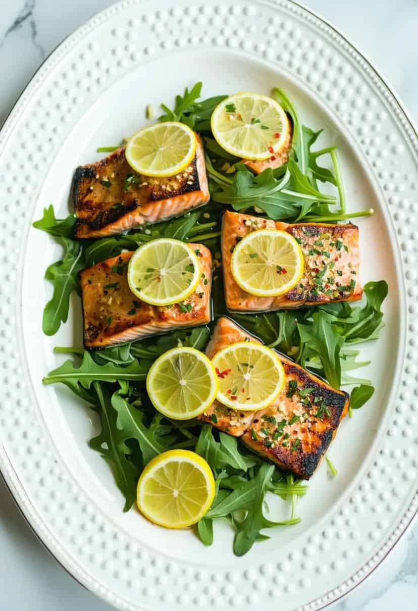 Salmão ao Alho e Limão para uma Pessoa