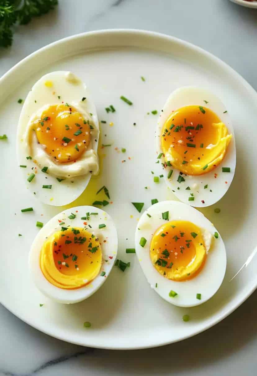 Ovo Cozido com Maionese Low Carb