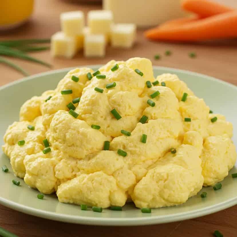 Ovos Mexidos Cremosos com Baguete