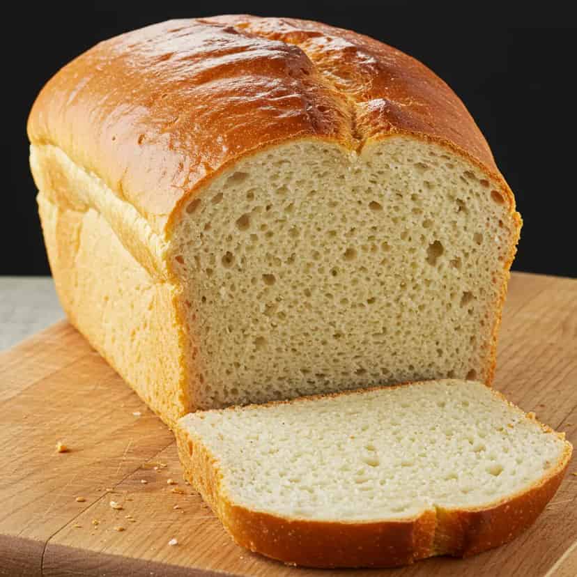 Pão caseiro com fermentação natural