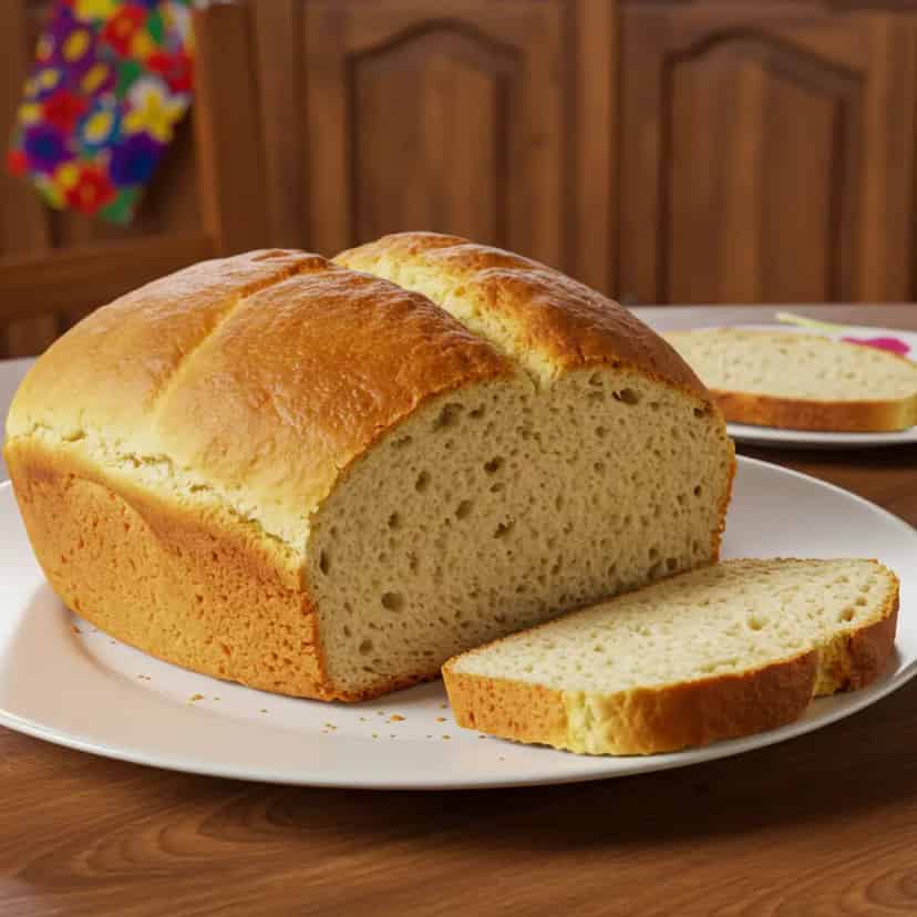 Pão caseiro com fermento biológico
