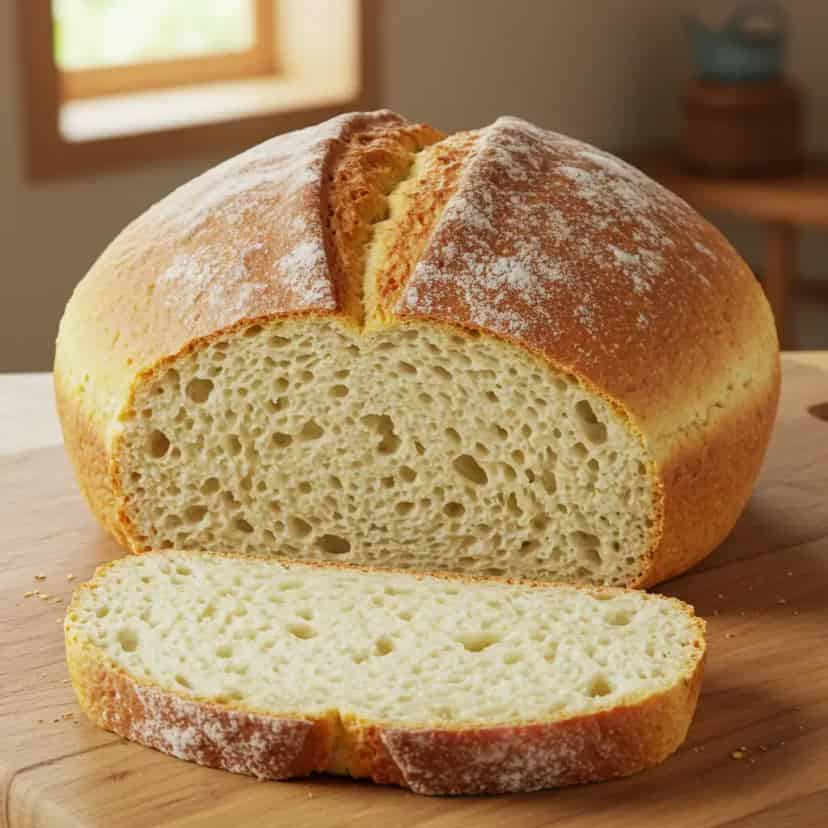 Pão caseiro sem ovo