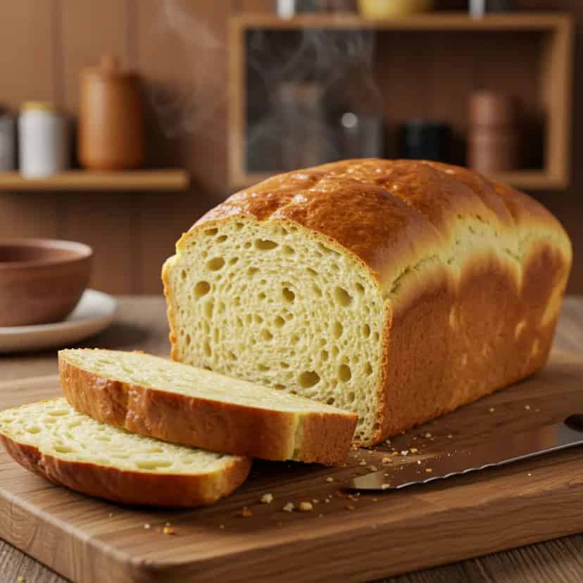 Pão com fermento de bolo