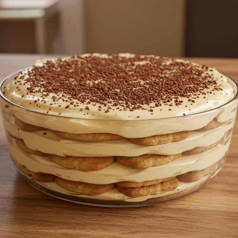 Pavê de biscoito e Nescau