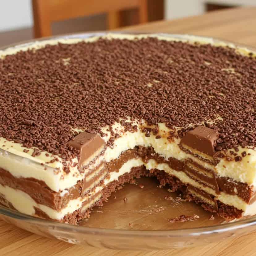 Pavê de Chocolate com Bis