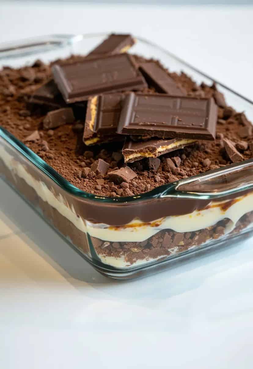 Pavê de Chocolate com Bis