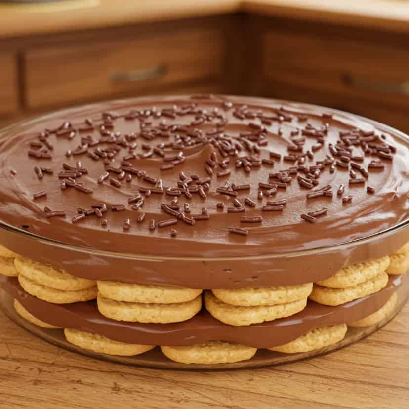 Pavê de Chocolate Sem Assar