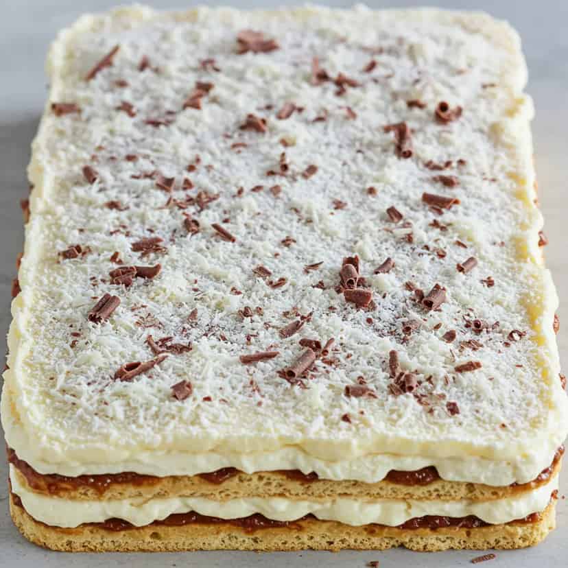 Pavê de leite ninho com chocolate