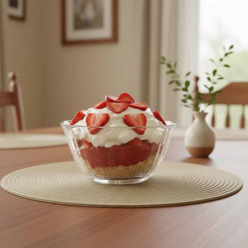 Pavê de Morango Rápido